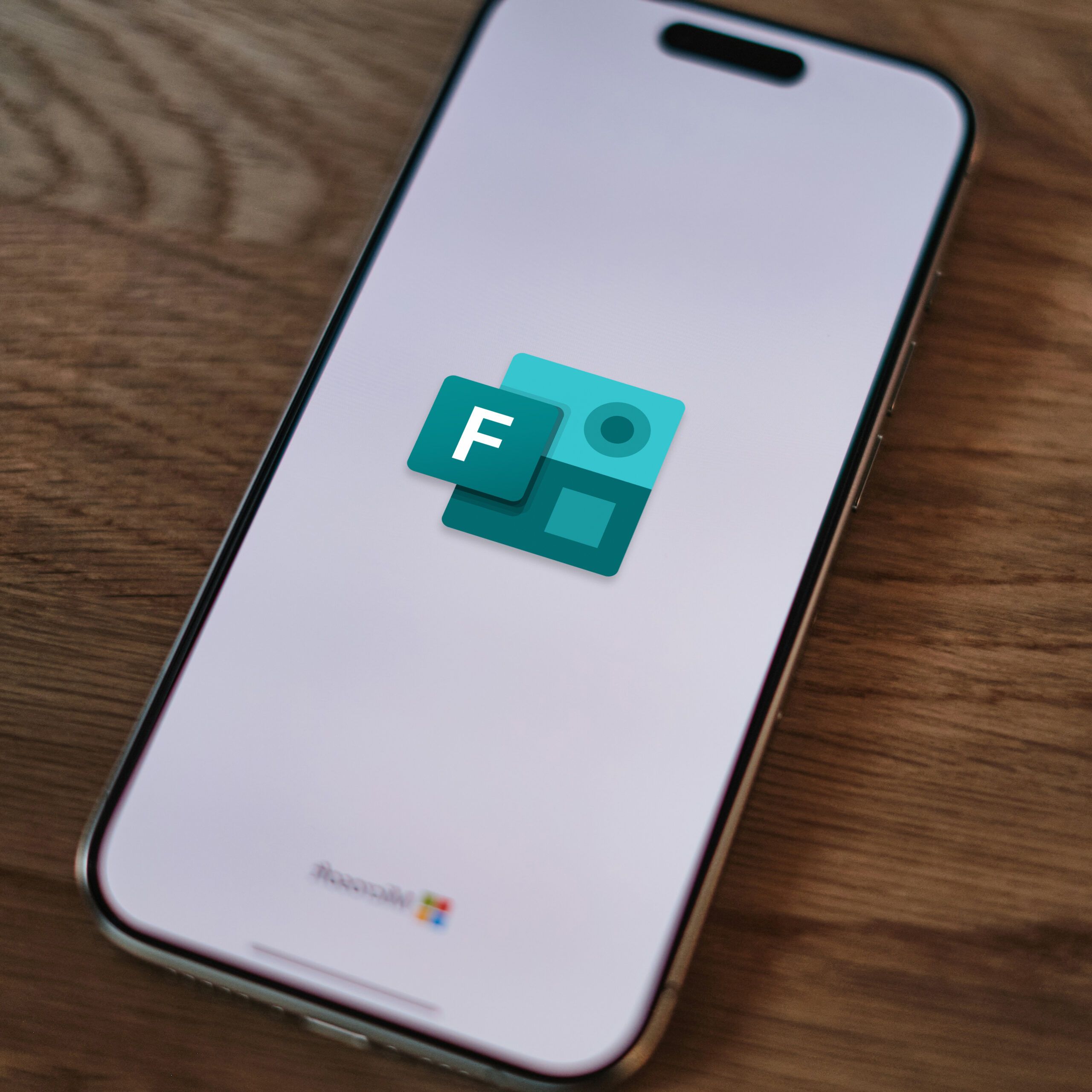 Microsoft Forms auf Mobiltelefon