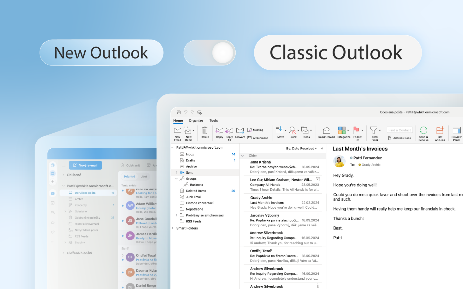 Neues Outlook und Outlook Classic