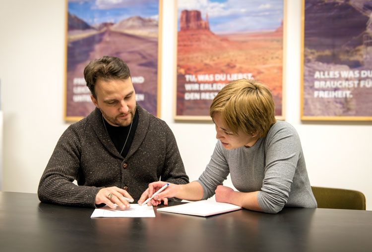 Arbeit mit Lernenden